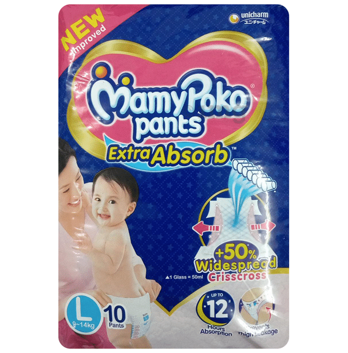 MamyPoko Pants – Large Baby Diapers, 44 Count | Driftbasket