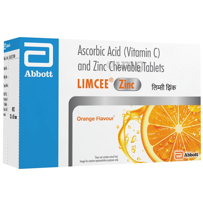 Limcee Zinc Chewable Tablet Orange