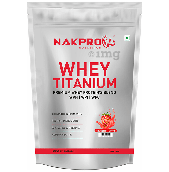 Nakpro Nutrition Whey Titanium Premium Whey Protein's Blend Strawberry
