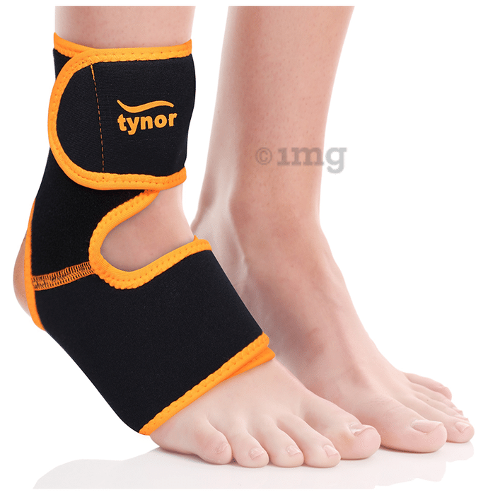 Tynor Ankle Support (Neo) Universal Orange & Black