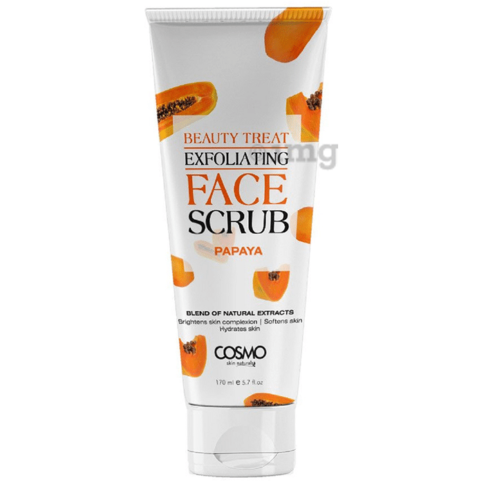 Cosmo Skin Naturals Beauty Treat Exfoliating Face Scrub Papaya