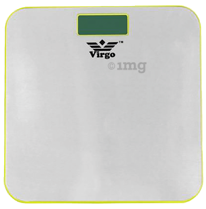 Virgo Silver Shine Stainless Steel Premium Personal Human Body Weighing Scale Yellow