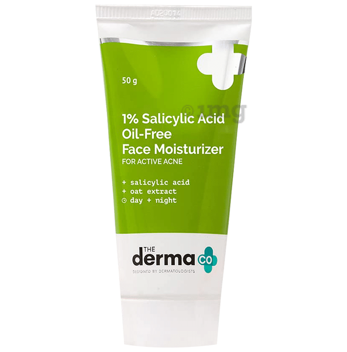 The Derma Co 1% Salicylic Acid Oil-Free Moisturizer | For Active Acne