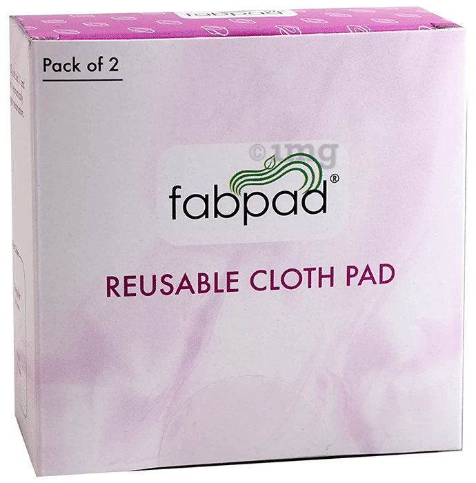 Fabpad Reusable Cloth Pads 1 Regular & 1 Maxi Pink