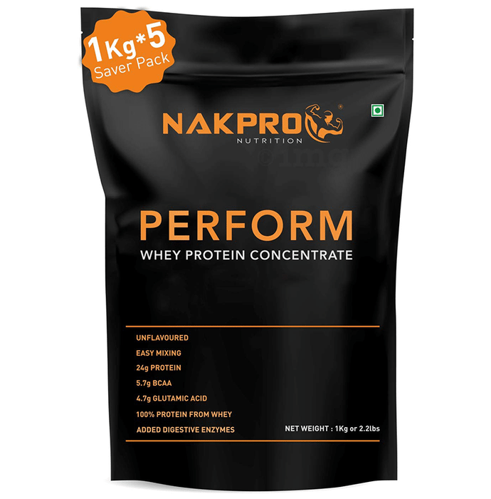 Nakpro Nutrition Perform Whey Protein Concentrate (1kg Each) Unflavored
