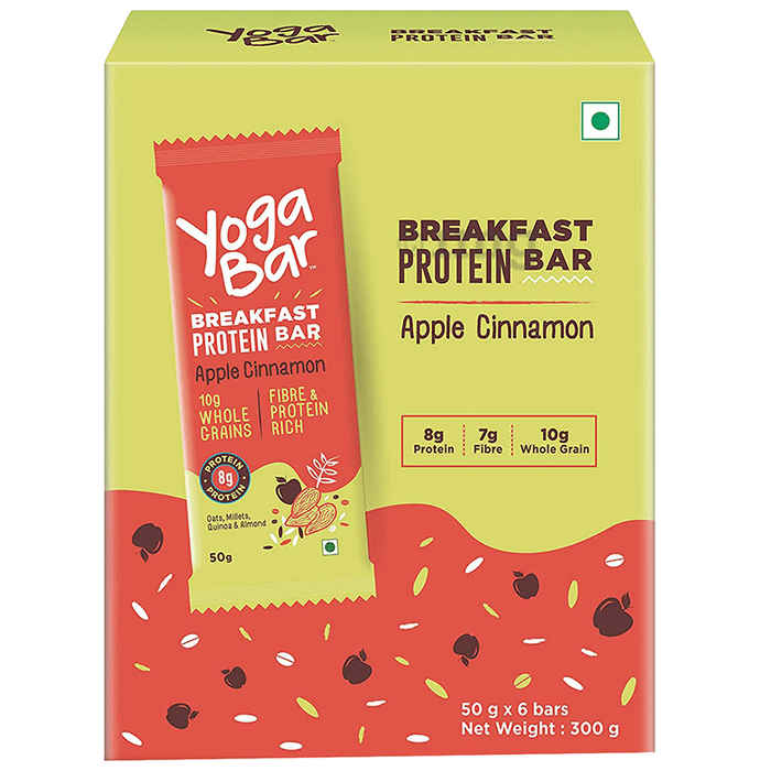 Yoga Bar Breakfast Protein Bar for Nutrition | Flavour Apple Cinnamon