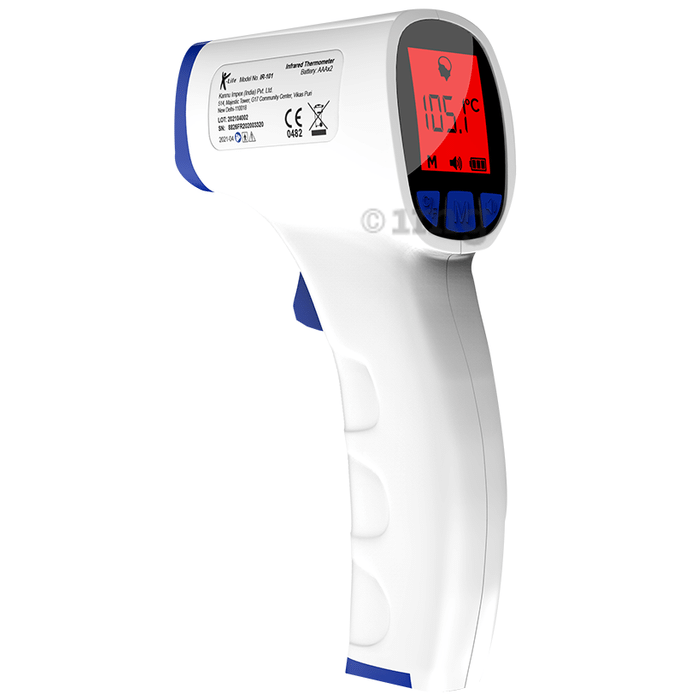 K-Life IR 101 Non Contact Forehead Infra Red Thermometer White