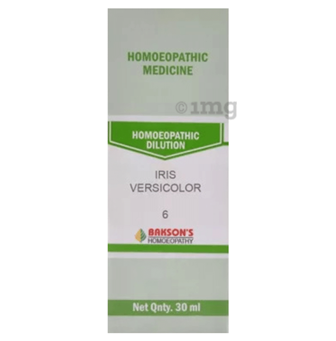 Bakson's Homoeopathy Iris Versicolor Dilution 6 CH
