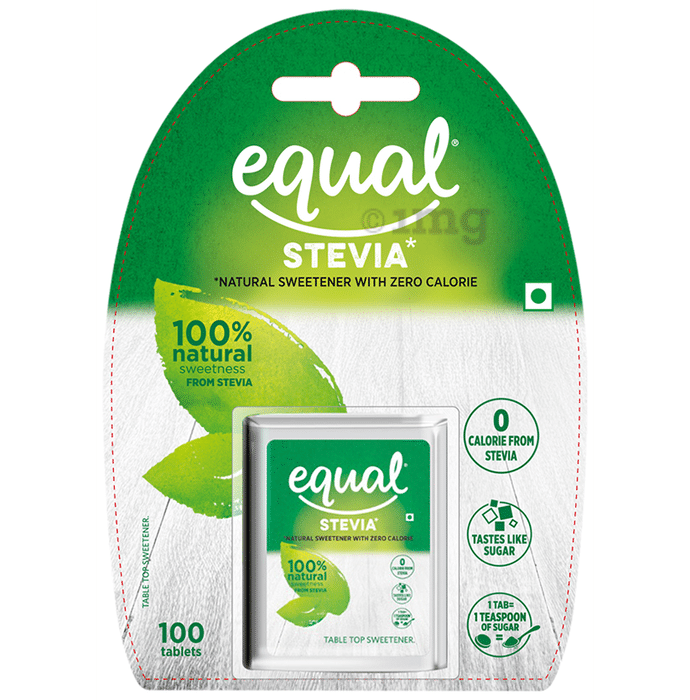 Equal Stevia Natural Sweetener with Zero Calorie Tablet (100 Each)