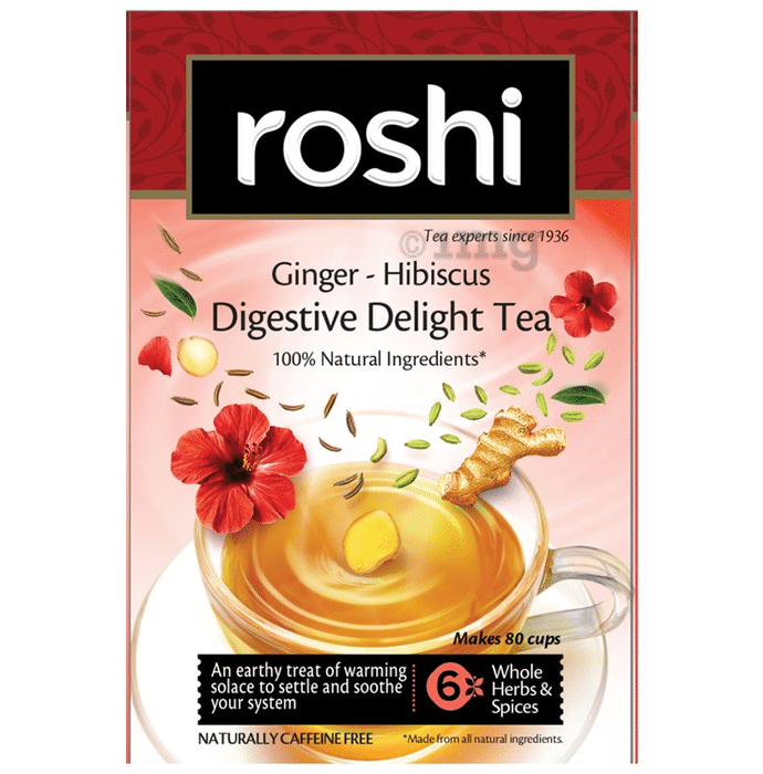 Roshi Ginger-Hibiscus Digestive Delight Tea