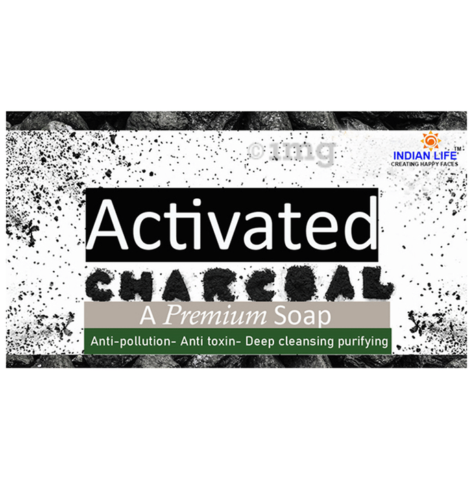 Indian Life Activated Charcoal Handmade Soap