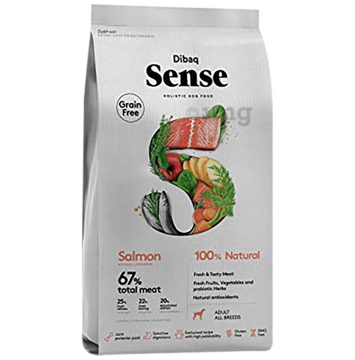 Dibaq 100% Natural Sense Grain Free Salmon Hypoallergenic for All Breeds Adult Dogs