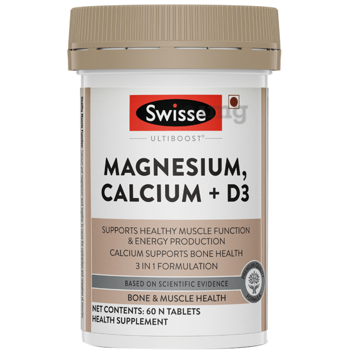 Swisse Ultiboost Magnesium, Calcium+D3 Tablet
