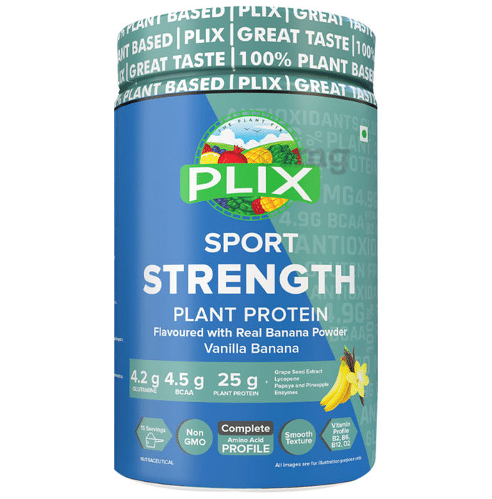 Plix Super Strength Plant Protein Powder Vanilla Banana