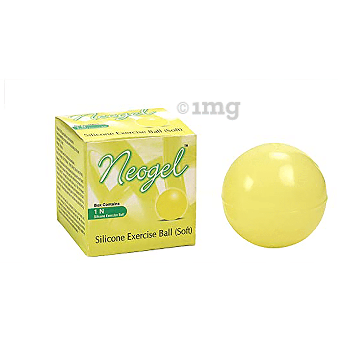 Onyxneo Neogel Silicon Exercise Ball For Hands Yellow Soft