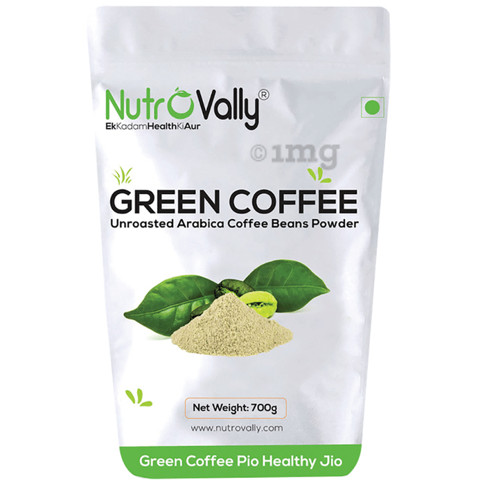 Nutrovally Unroasted Green Coffee Beans Powder