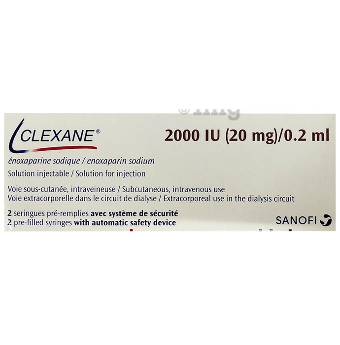 Clexane 20mg Injection (0.2ml Each)