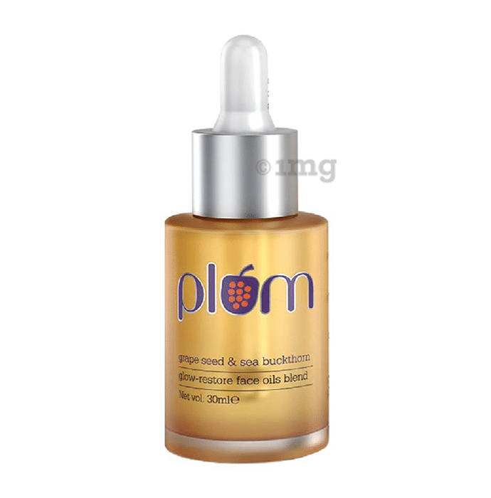 Plum Glow-Restore Face Oil Blend | With Grape Seed & Sea Buckthorn