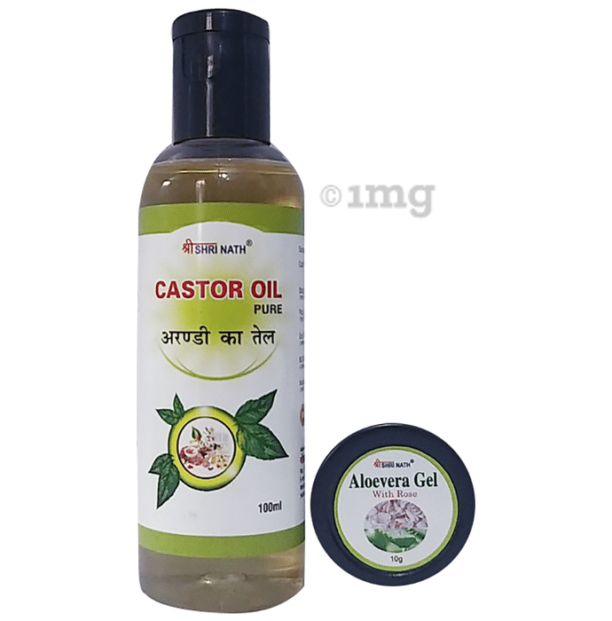 Shri Nath Castor Oil with Aloevera Gel 10gm Free