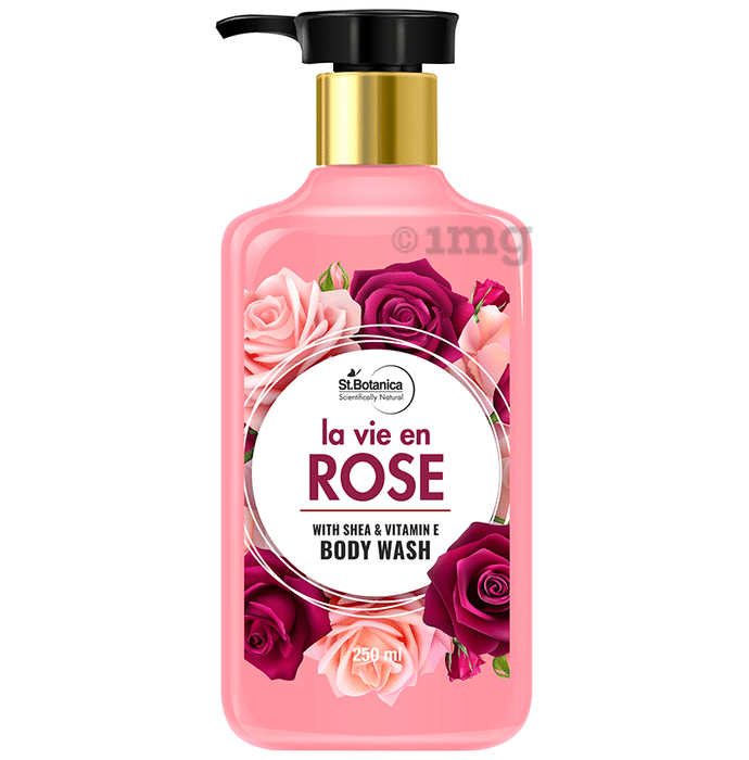 St.Botanica La Vie En Rose with Shea & Vitamin E Body Wash