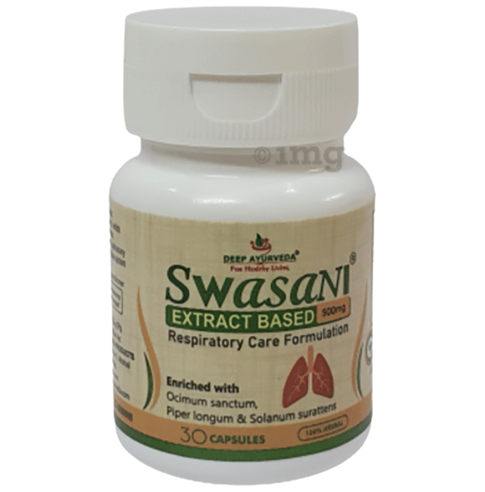 Deep Ayurveda Swasani Extract Based Respiratory Care Formulation Capsule
