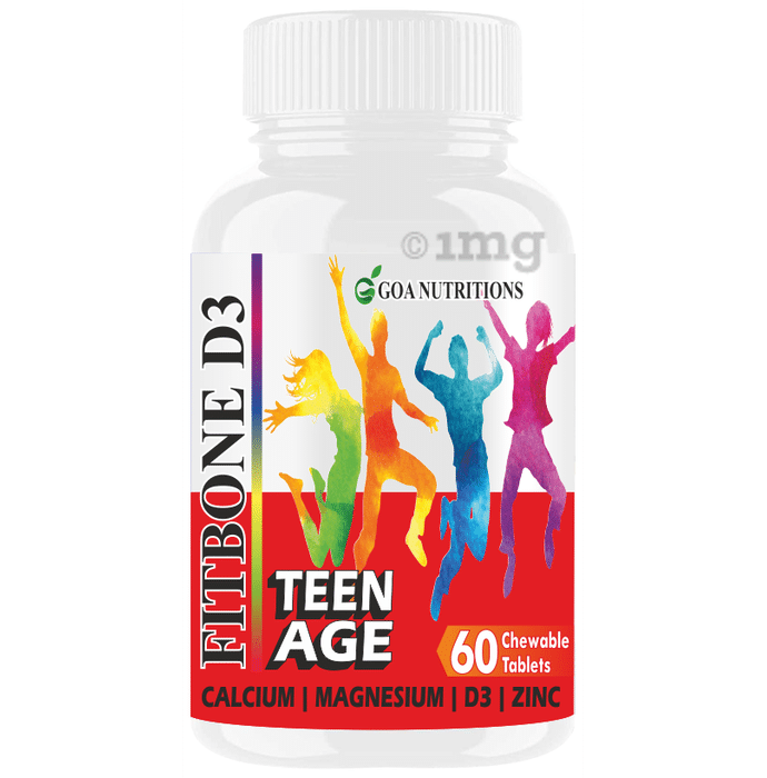 Goa Nutritions Fitbone D3 Chewable Tablet for Teen Age