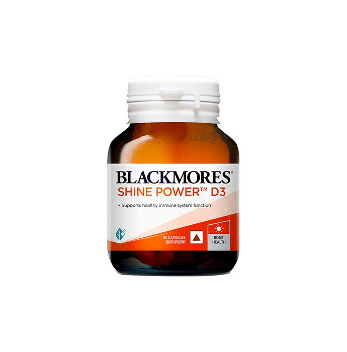 Blackmores Shine Power D3 Capsule for Healthy Teeth, Stronger Bones & Boosted Immunity