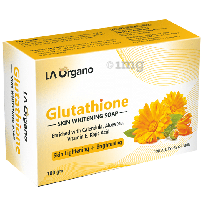 LA Organo Glutathione Skin Whitening Soap Calendula