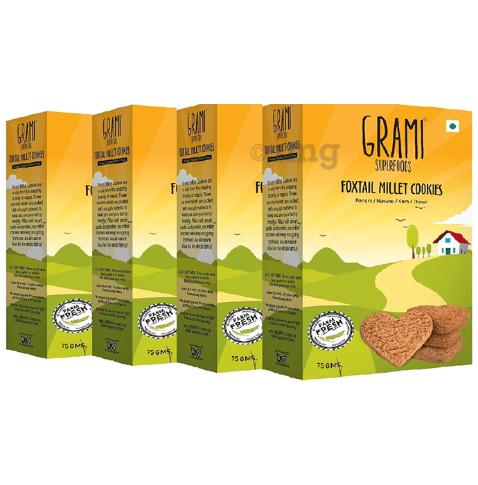 Grami Superfood Foxtail Millet Cookies (75gm Each)