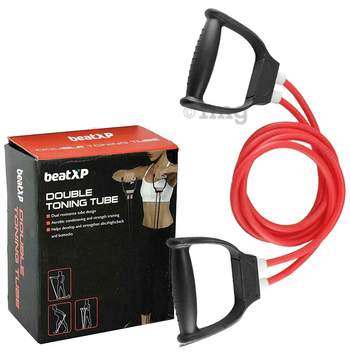 beatXP Resistance Band Double Tubing Red GHVMEDFIT085