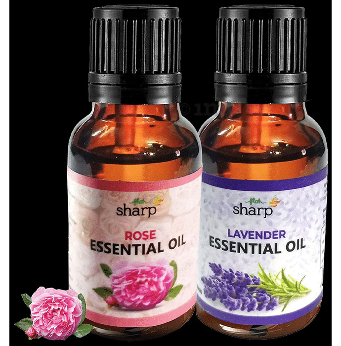 FLOH Sharp Essential Oil (15ml Each) Rose & Lavender