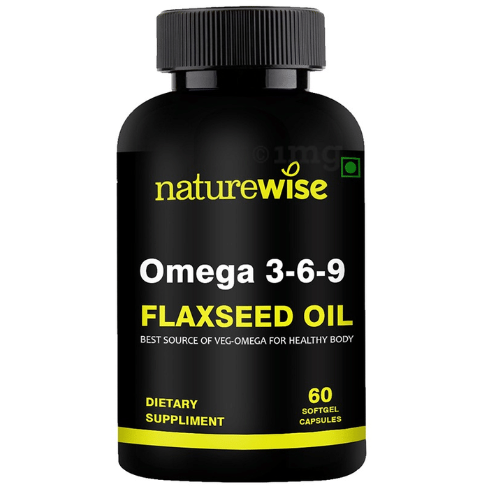 Naturewise Omega 3,6 & 9 Flax Seed Oil Softgel Capsule (60 Each)