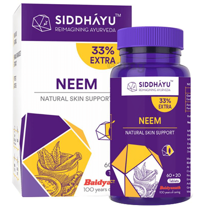Siddhayu Neem Natural Skin Support Tablet