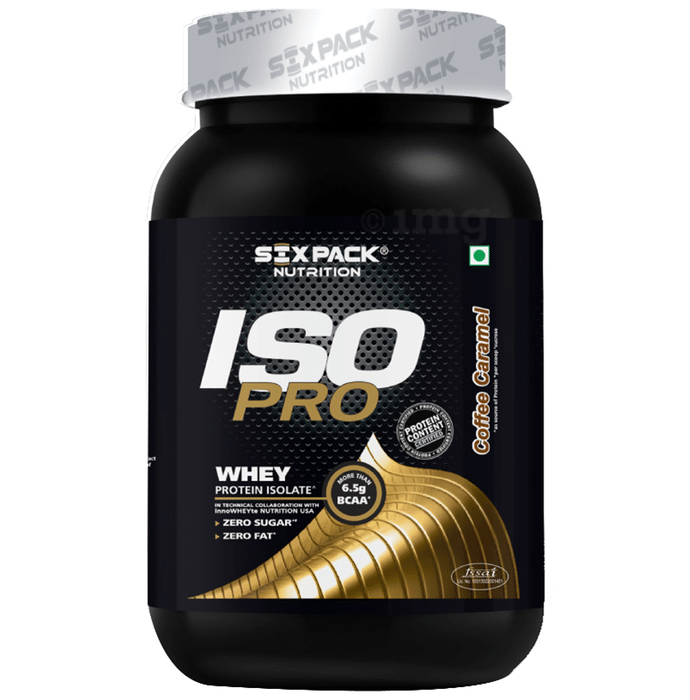 Sixpack Nutrition Iso Pro 100% Whey Protein Isolate Powder Coffee Caramel