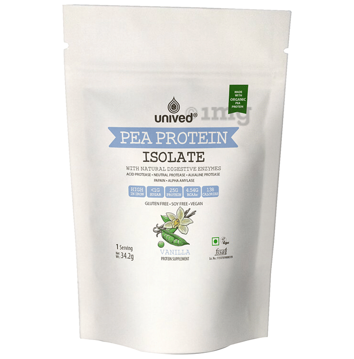 Unived Pea Protein Isolate with Natural Digestive Enzymes Vanilla