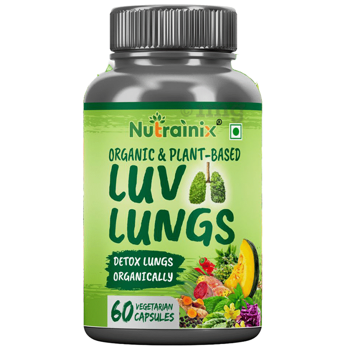 Nutrainix Organic & Plant-Based Luv Lungs Vegetarian Capsule