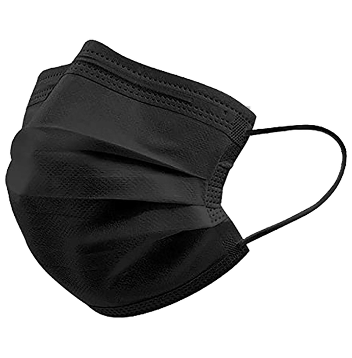 Suchi Disposable Face Mask with Nosepin Black
