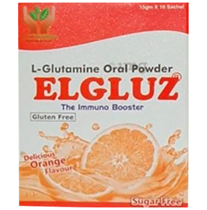 Elgluz Powder Delicious Orange Sugar Free & Gluten Free