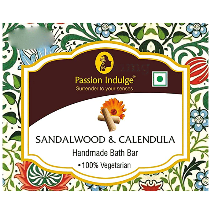 Passion Indulge Sandalwood & Calendula Handmade Bath Bar (100gm Each)