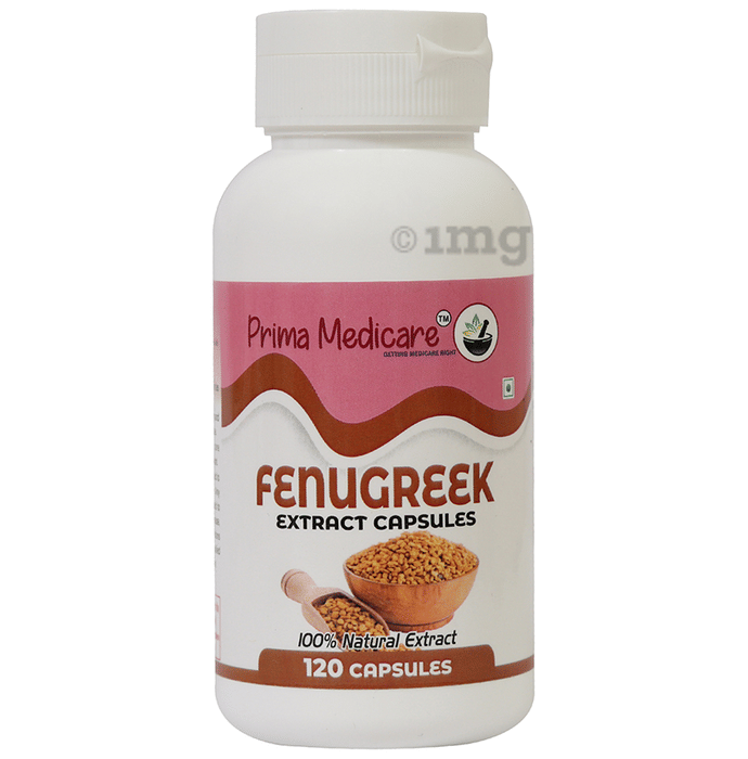 Prima Medicare Fenugreek Extract Capsule Buy bottle of 120.0 capsules