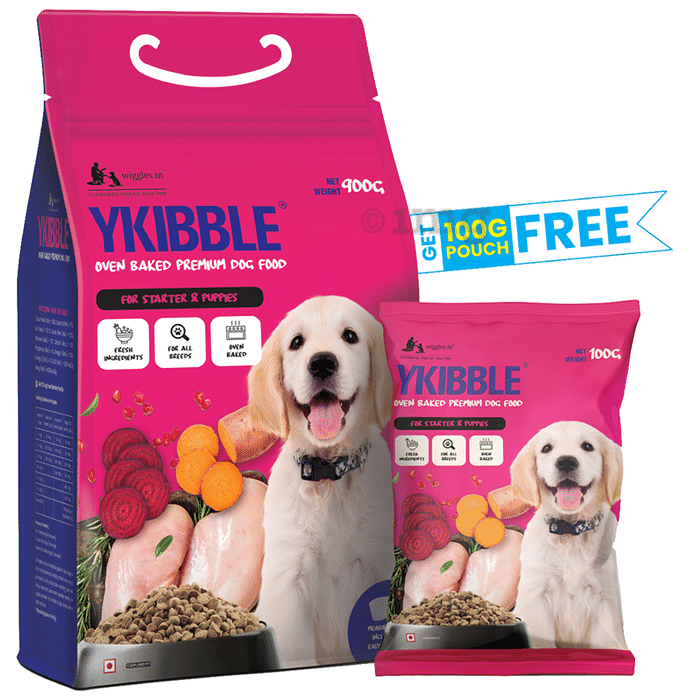 Ykibble Oven Baked Premium Dog Food for Starter & Puppies  with 100gm Pouch Free