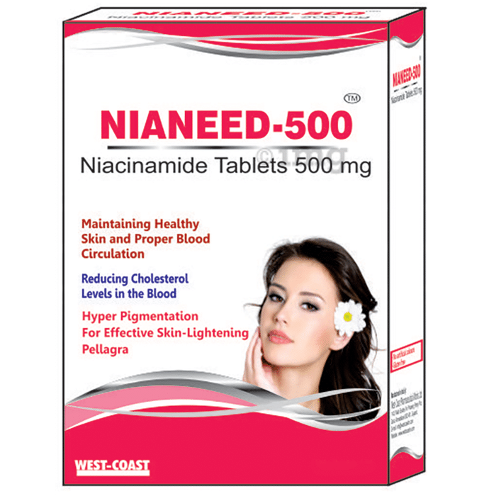 West-Coast Nianeed 500 | Niacinamide for Blood Circulation & Skin Health | Tablet