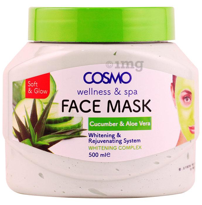 Cosmo Wellness & Spa Face Mask Cucumber and Aloe Vera