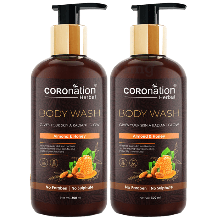 Coronation Herbal Almond & Honey Body Wash (300ml Each)