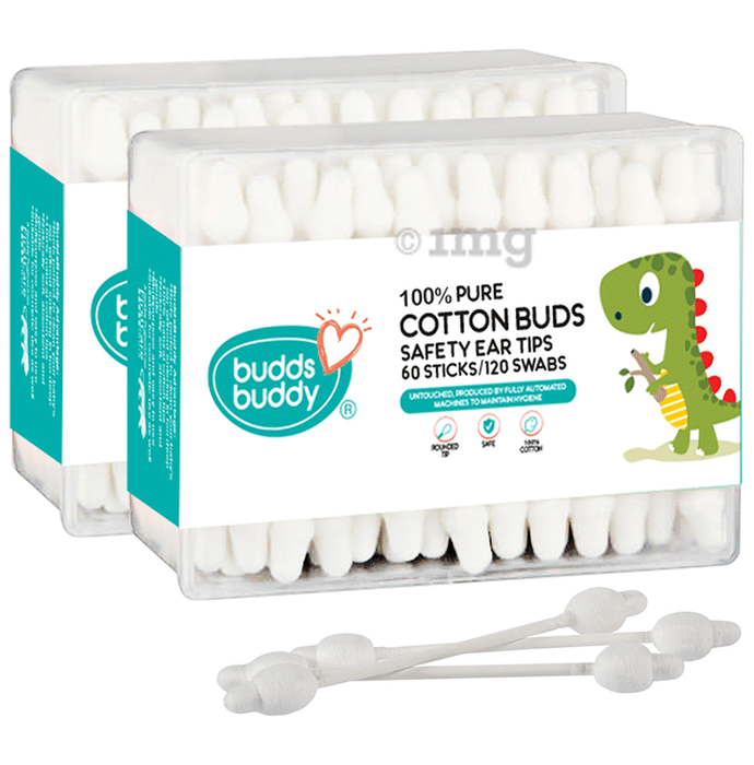 Buddsbuddy 100% Pure Cotton Buds Safety Ear Tips