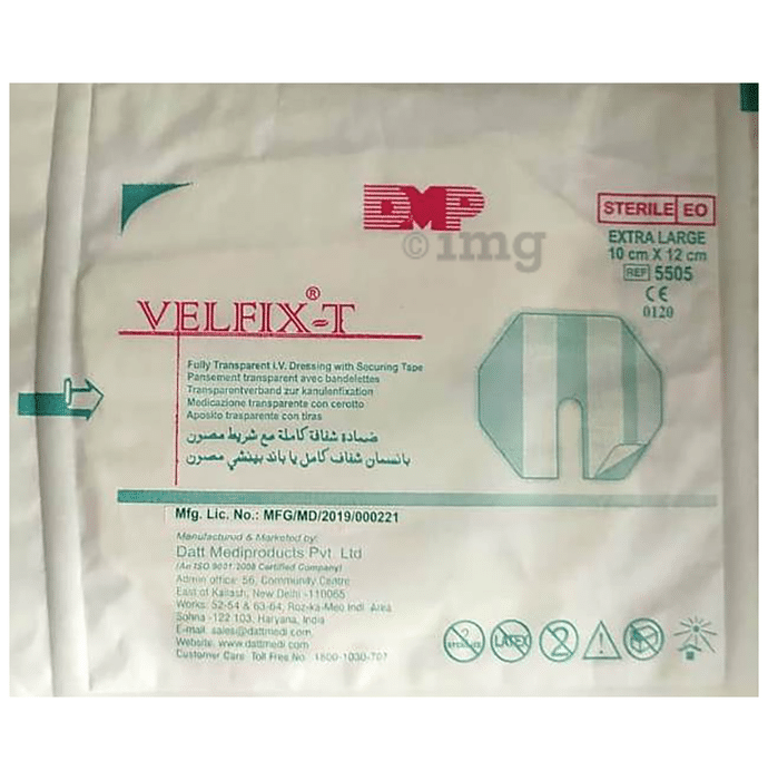 Datt Velfix-T Fully Transparent IV Dressing Tape XL