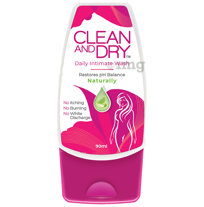 Clean and Dry Feminine Intimate Wash Enriched with Aloevera & Mint Oil