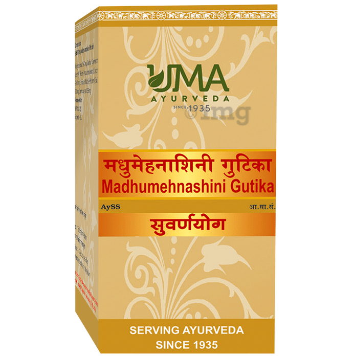 Uma Ayurveda Madhumehnashini Gutika (with Gold)