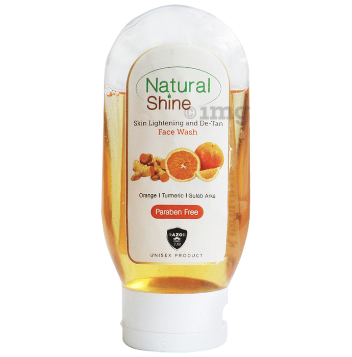 Razor Club Natural Shine Skin Lightening & De-Tan Face Wash