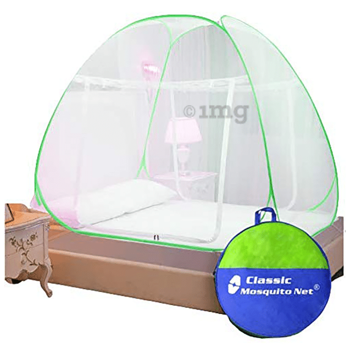 Classic Strong 30GSM Polyster Mosquito Net King Green
